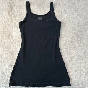 Black cotton tanktop